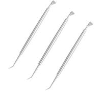 Abaodam Strumenti Separatore Ciglia Pettine in Acciaio Inossidabile Set 3pezzi Manico Ergonomico Elegante per Laminazione e Sollevamento Ciglia Facile da Usare