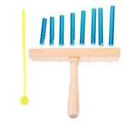 Abaodam Strumento a Percussione Carillon a Vento da Tavolo 8 Note con Barre in Legno e Acciaio Inox, Campanelli Musicali per Principianti, Gioco Educativo Portatile per Uso Familiare