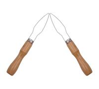 Abaodam Strumento di Assistenza per Anziani con Ganci per Bottoni in Legno, Set 2 Pezzi per Camicie e Cappotti, Dispositivo Portatile per Abbottonatura Rapida e Facilitata nella Vita