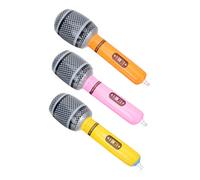 Abaodam Strumento Gonfiabile Della Roccia Esplodere Il Microfono Impostore Palloncini Per Bambini Giocattolo Con Microfono Senza Fili Giocattoli Per Bambino Microfoni a Palloncino Pvc