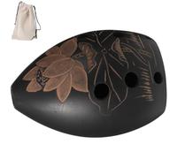 Abaodam Strumento Ocarina A 8 Fori Portatile Per Ragazzi Ragazze E Adulti Materiale Tradizionale Marrone Nero Per Leducazione Musicale Colore Casuale