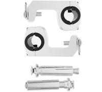Abaodam Supporti per Paramani per Moto 2 Pezzi in Ferro Argento, Staffe di Montaggio Robuste per Manubrio 22/28mm, Accessori Utili per Motociclette