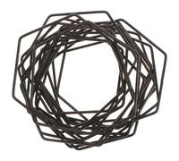 Abaodam Supporto a Catena per Piante Rampicanti, Anello 4,3 Pollici | Ferro Nero, Struttura Componibile a Parete, Altezza Regolabile, per Pothos e Filodendro in Esterno