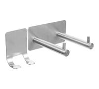 Abaodam Supporto Asciugacapelli da Parete in Acciaio Inox Antiruggine, Autoadesivo Gancio per Cavo, Organizer Multiuso per Phon e Accessori, per Bagno e Camera