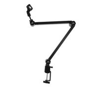 Abaodam Supporto Microfono da Scrivania Regolabile Heavy Duty con Clip e Base Braccio Sospensione per Podcast Streaming e Registrazioni Studio Gestione Ordinata con Fasce