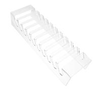 Abaodam Supporto Multiuso per Cellulari e Tablet con 10 Posti in Acrilico, Organizer da Scrivania per Scuole e Uffici, Porta Cellulare Multiplo Minimalista