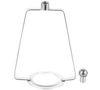 Abaodam Supporto Paralume Vintage in Metallo Argento, Foro 4 CM | Resistente alla Ruggine, Installazione Semplice Anello, per Restauro Luci, Ristoranti, Fai