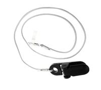 Abaodam Supporto per Apparecchi Acustici Anziani Cavo Anti-smarrimento in Silicone Bianco, Cinturino Bte Clip per Fissaggio ai Vestiti, Protezione per Auricolari Singolo Orecchio