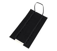 Abaodam Supporto per Bacchette da Parete Pieghevole Base Nera e Asticella in Legno, Organizer Portatile per 12 Paia di Bacchette e Mazzuoli, Montaggio Rapido per Batteristi e