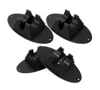 Abaodam Supporto per Monopattino Acrobatico 4 Pezzi, Base Stabile Nera per Scooter da Pavimento, Protezione Ruote per Monopattini Elettrici e Biciclette, Accessori per Parcheggio