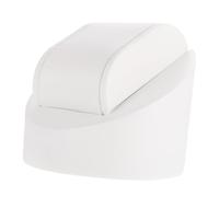 Abaodam Supporto per Orologio Superficie Antigraffio in Gesso con Cuscino in Spugna e Pelle Base Bianca Elegante per Negozi e Fiere