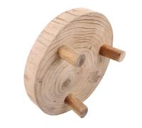 Abaodam Supporto per Piante in Legno, Vassoio Rustico, Beige, da Esterno | Piedistallo Versatile, Montaggio Semplice, Stile Naturale, per Pianta Alta e Candela, Tavolo Cucina