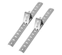 Abaodam Supporto Per Ripiano Frigorifero 20 Cm in Acciaio Inossidabile Barre Regolabili Con Clip e Ganci Per Congelatore e Frigorifero Accessori Per Stoccaggio Cucina e Congelatore