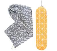 Abaodam Supporto per Sacchetti da Parete in Poliestere Lavabile Apertura Stretta e Funzione Anti-accumulo, Organizer per Sacchetti della Spesa per Cucina