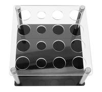 Abaodam Supporto per Stampi per Pezzi degli Scacchi in Acrilico, Organizer per Stampi in Silicone, Base Quadrata in Acciaio Inossidabile, per DIY e Resina Epossidica