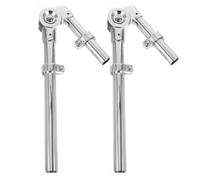Abaodam Supporto per Tamburo Tom in Metallo Argento, Facile da Usare e Affidabile, Design Elegante per Strumenti a Percussione, Coppia di Staffe Leggere per Batteria