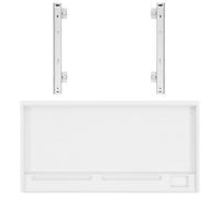 Abaodam Supporto per Tastiera da Scrivania Scorrevole con Guide Vassoio Estraibile per Tastiera sotto Scrivania Salvaspazio per Ufficio e Casa Robusto e Comodo al Tatto