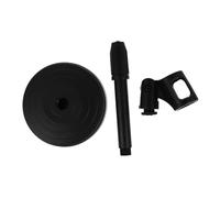 Abaodam Supporto Regolabile Nero per Microfono da Tavolo in Metallo e Plastica e Registrazioni Professionali Stabili per Uso Hands-free