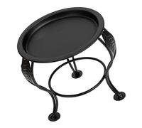 Abaodam Supporto Vasi Fiori in Ferro Nero Stile Europeo Stand Portavaso Treppiede Mini per Piante da Interno Alzatina Resistenti per Esposizione Piante e Decorazioni Casa