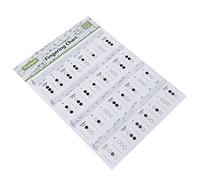 Abaodam Tabella Degli Accordi Per Tromba Poster Di Accordi Assortiti Tabella Delle Note Per Principianti Studio in Classe A Casa Materiale Robusto