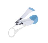 Abaodam Tagliaunghie con Lente D'ingrandimento Rimovibile Multiuso in Plastica Blu per Cura Unghie Delicata e Sicura per Ragazzo Ragazza
