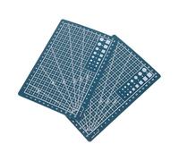 Abaodam Tappetino da Taglio Auto-riparante A5 Bifacciale 2 Pezzi con Linee Guida per Cucito e Lavori Artigianali, Stuoia per Incisione e Quilting, Adatto per Hobby di Scrapbooking e Fai