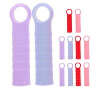 Abaodam Tappi Terminali per Manico di Scopa e Paletta in Plastica 22mm, Set da 12 Pezzi Impugnature Antiscivolo Colorate, Sostituzione Rapida per Strumenti di Pulizia Domestica