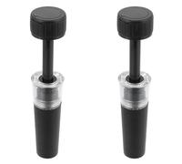 Abaodam Tappo per Vino Sottovuoto in Silicone Alimentare, Set da 2 Pezzi Pompa per Vuoto, Leggero e Portatile, Riutilizzabile per Conservazione Vino e Regalo per Appassionati