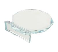 Abaodam Targa di Riconoscimento in Vetro Cristallo Trasparente per Incisione Porta Targa Decorativo per Cerimonia di Laurea e Premio Dipendenti Personalizzabile