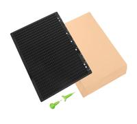 Abaodam Tavoletta Braille Manuale 27 Linee 30 Spazi per Studenti | Uso Domestico e Aula, Punteruolo e Carta Braille, Nero, Materiale Plastico, 50x22,00x0,70cm