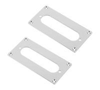 Abaodam Telaio per Pickup Chitarra Elettrica 92x46 Mm in Metallo Resistente, 2 Pezzi Anelli di Montaggio e Viti, Copertura Protettiva per Pickup Compatibile per Uso Live e Studio