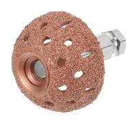 Abaodam Testa di Rettifica Pneumatici Auto in Lega di Acciaio al Tungsteno 38mm con Asta di Collegamento, Kit Professionale per Riparazione Gomme, Ruota Lucidante a Cupola per Officine