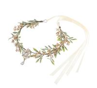 Abaodam Tiara Elfica Leggera Corona Floreale Regolabile per Matrimoni e Feste Rinascimentali Accessorio Fotografico Artigianale in Metallo per Donne
