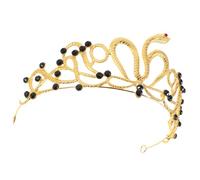 Abaodam Tiara Serpente Egiziana in Lega Strass per Sposa e Feste di Compleanno Accessorio Leggero per Donne per Matrimoni e Costumi Halloween Elegante Copricapo Regale