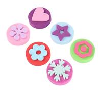 Abaodam Timbri Autoinchiostranti per Pittura 12 Pezzi Set 2 Stencil Rotondi per Graffiti Giocattolo Educativo per Strumenti Creativi per Scuola e attività Artistiche Colore Casuale