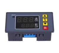 Abaodam Timer di ritardo Modulo di azionamento del ritardo del ciclo relè di ritardo di sostituzione automobilistica Controllo del timer tabellone digitale plastica Black
