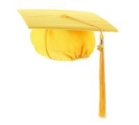 Abaodam Tocco Laurea Giallo Intrecciato, Cappello Festa | Stabile sulla Testa, Look quando Indossato, Tema Creativo e Stiloso, per Studenti Universitari e Liceali