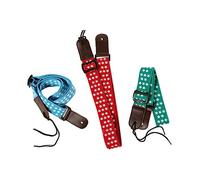 Abaodam Tracolla Regolabile Per Ukulele Cotone Con Testa Pelle Accessorio Musicale Per Suonare Piedi Colore Blu