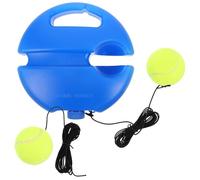 Abaodam Trainer Tennis Base, Corda Elastica ad Alta Elasticità, Plastico | Allenamento, per Colpi e Racchetta, Uso in Garage o Parco, Set Due Palline