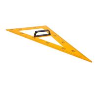 Abaodam Triangolo Didattico Magnetico 45°60° con Manico Staccabile Giallo | Plastica, per Insegnare Concetti Geometrici in Aula, Trasporto Facile, Uso Versatile per Docenti