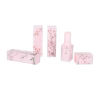 Abaodam Tubetti Vuoti e Struttura Semplice Facili da Riempire Design Elegante 4 Pezzi in Abs Rosa Stile Classico Cinese Fresco per Rossetto e Comodi per Viaggi