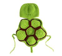Abaodam Tutina Neonato 0-3 Mesi Set Costume Tartaruga Per Foto Neonato 2 Pezzi Cappello E Vestito Morbido Ed Elastico Per Servizio Fotografico Neonati