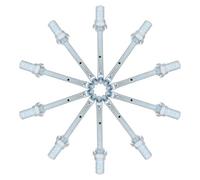 Abaodam Ugello Spruzzatore per Irrigazione Pneumatici Camion 10 Pezzi in Metallo Accessorio Raffreddamento Mozzo Ruote Ugello Lava Pneumatici Resistente Alta Pressione per Veicoli