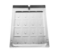 Abaodam Vaschetta Raccogli Cenere in Metallo per Stufa e Braciere da Esterno, Cassetto Cenere 15,4x20,1 Cm, Accessorio Portacenere per Riscaldatori da Patio e Fornelli da Campeggio