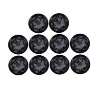 Abaodam Vassoi per Vasi di Fiori in Plastica Neri, Set da 10 Pezzi, Base Piatta Anti-deformazione per Piante da Interno e Balcone, Design Spesso e Resistente, Multiuso per Giardinaggio Domestico