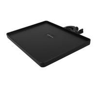 Abaodam Vassoio per Supporto Microfono Morsetto Clip-On Nero in ABS e Metallo, Regolabile in Altezza Bordi Alti, Robusto e Trasmissioni Live e Holding Gadgets