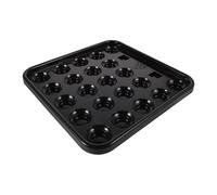 Abaodam Vassoio Porta-Palle da Biliardo in Plastica Rigida Organizer Portatile per Palle da Biliardo da Gioco 2 Fori Espositore Salvaspazio Leggero e Ambienti di Intrattenimento