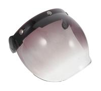 Abaodam Visiera per Casco da Motociclista Lente PC Resistente AI Graffi e Montatura a Tre Pulsanti, Design Retrò per Uso Motocicross e Strade Aperte