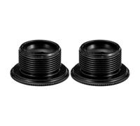 Abaodam Vite Coperchio Pedivella M20 in Lega di Alluminio Nera | 1 Paio, Foro Esagonale Interno da 10mm, Ricambio per Bullone di Fissaggio Guarnitura M590 M596 M661 Slxxt