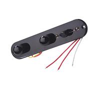 Abaodam Way Iron Loaded Control Plate Harness Knobs Per Chitarra Elettrica Tl Piastra Di Controllo Cablata Manopole Volume e Tono Nero Facile Da Installare e Resistente Gea